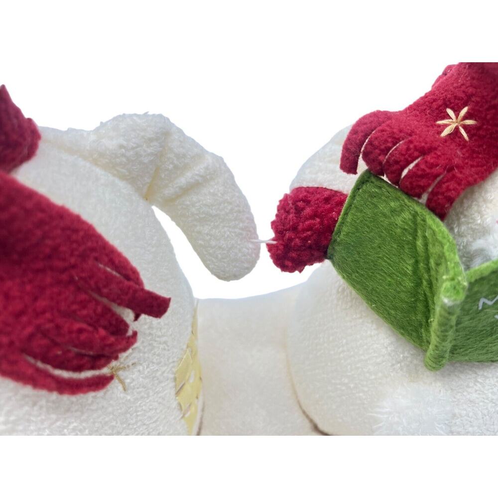 Hallmark Snowman Jingle Pals Mr/Mrs Snowman Animated Singing Plush 2003 - Picture 5 of 7